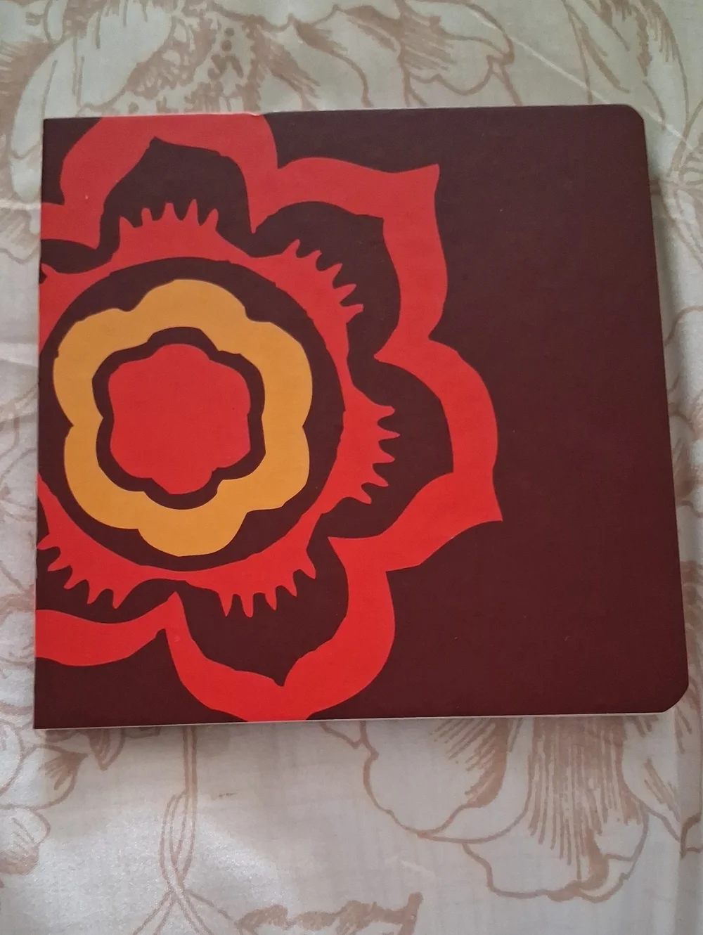 Michaels Floral Journal in Brown, Red, Orange